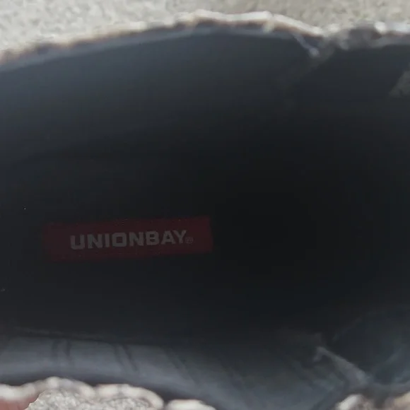 Unionbay Womens Snakeskin Print Ankle Tipper Booties Boots Sz 9.5M - Picture 5 of 6